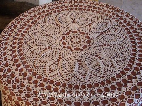 nappe ronde au crochet, nappe au crochet, nappe crochet, nappe ...