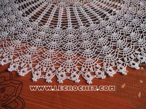 nappe ronde au crochet, nappe au crochet, nappe crochet, nappe ...