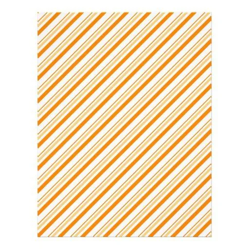 Naranja y blanco rayados tarjetones de Zazzle.