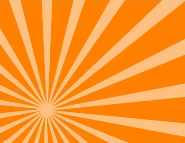 Naranja de fondo sunburst lateral | Descargar Vectores gratis