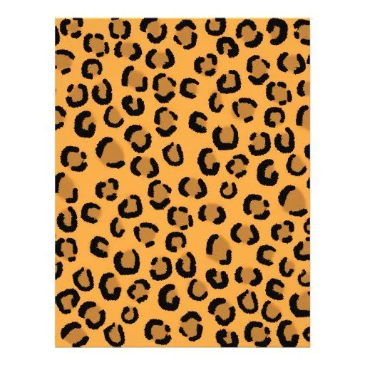 Naranja, negro y modelo del estampado leopardo de tarjeton de Zazzle.