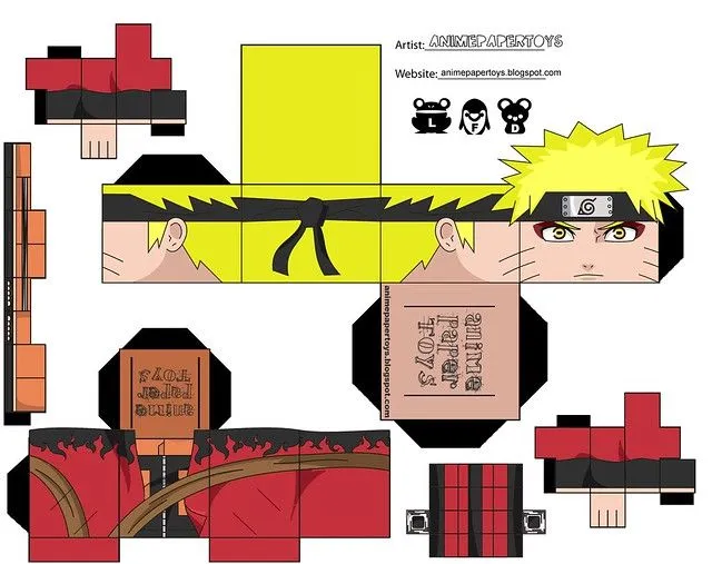 Figuras para armar papercraft de Naruto - Imagui