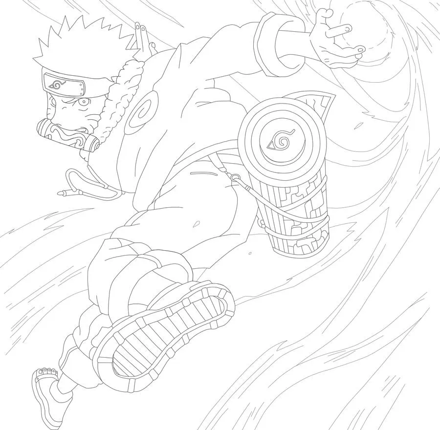 Naruto Rasengan Lineart by viki9 on DeviantArt