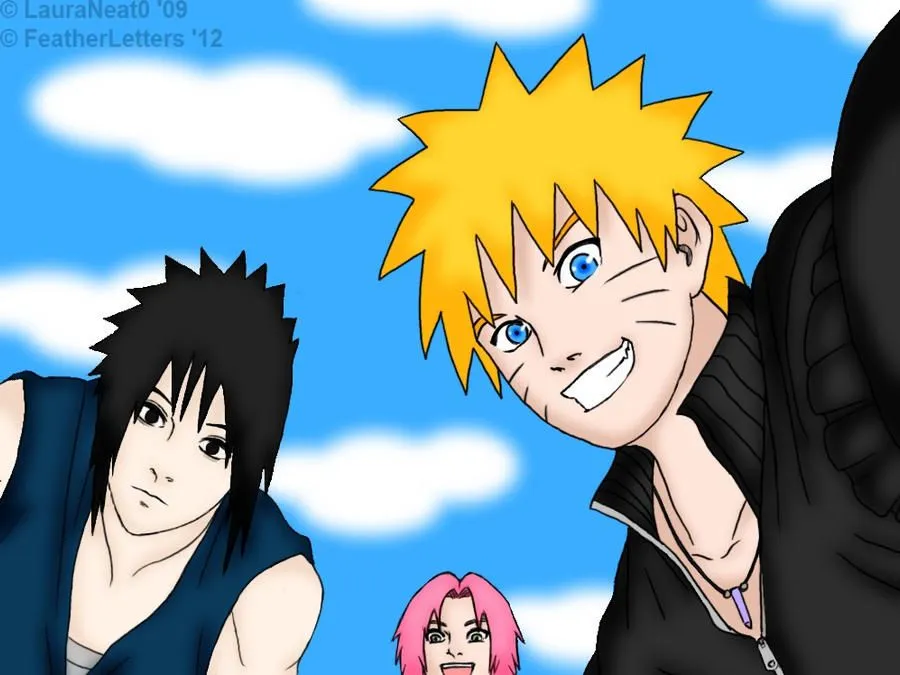 Naruto, Sasuke, Sakura~ Naruto Shippuden by FeatherLetters on ...