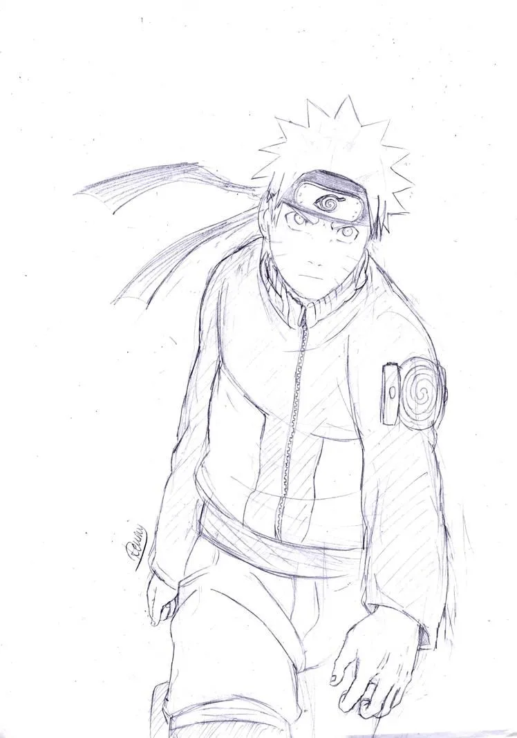 Naruto Sketch 2 by Renny08 on DeviantArt