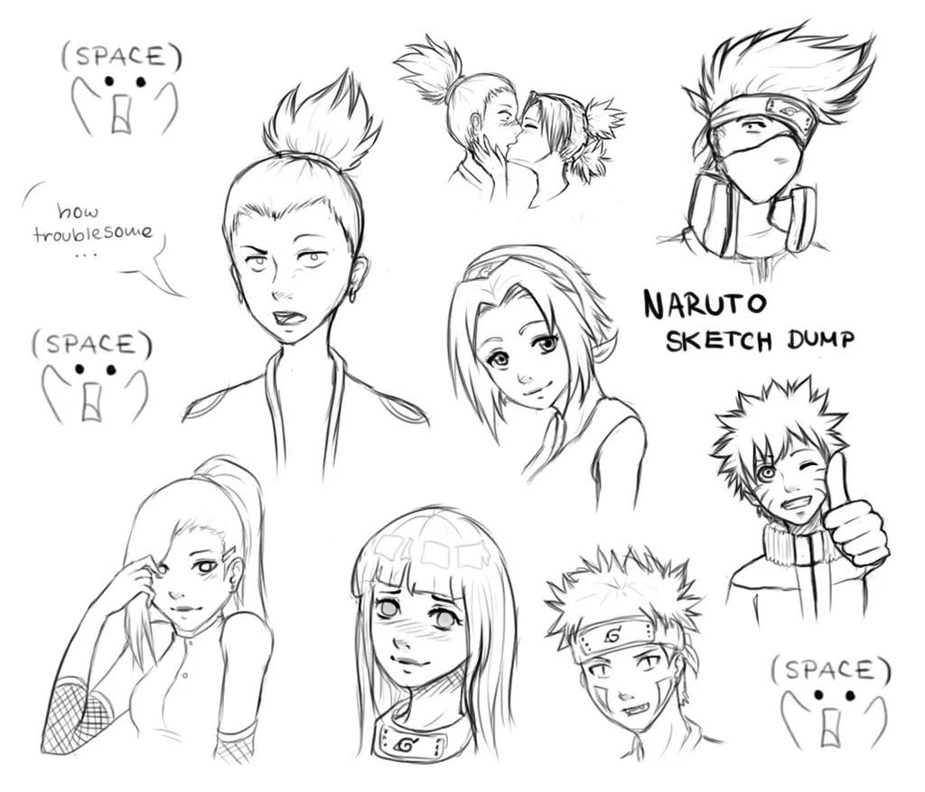 Naruto Sketch dump by Reneah on DeviantArt