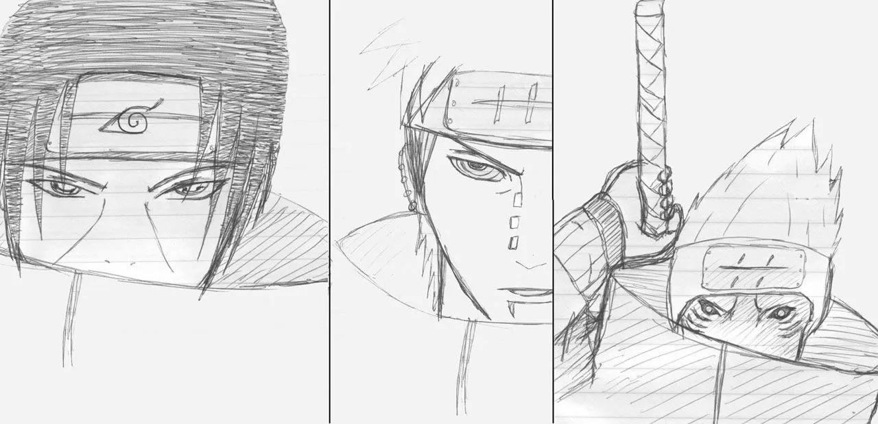 naruto sketches by ~squigeyjoe on deviantART