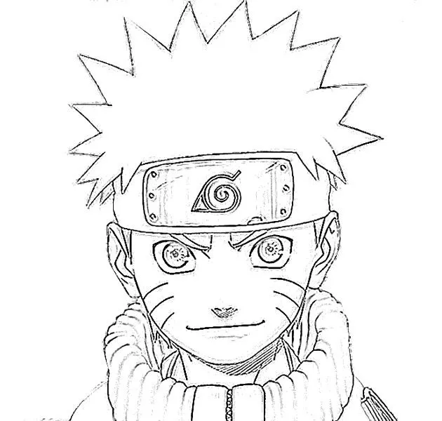 Naruto Uzumaki Cartoon Sketch - Image Sketch