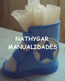 NATHYGAR MANUALIDADES: ZAPATITO PARA BABY SHOWER