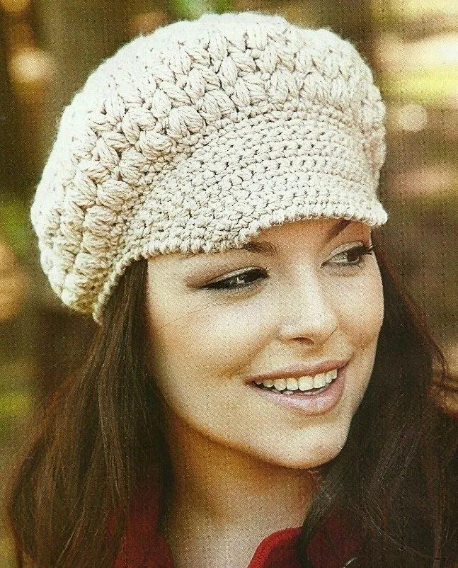 Natural Crochet: Patron de Boina con Visera a Crochet