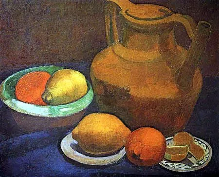 Naturaleza muerta con Tinaja y Frutas - Paula Modersohn-Becker ...