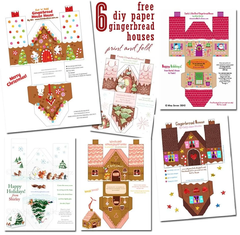 NAVIDAD - Casitas Imprimibles de Navidad | Materiales Educativos para  Maestras