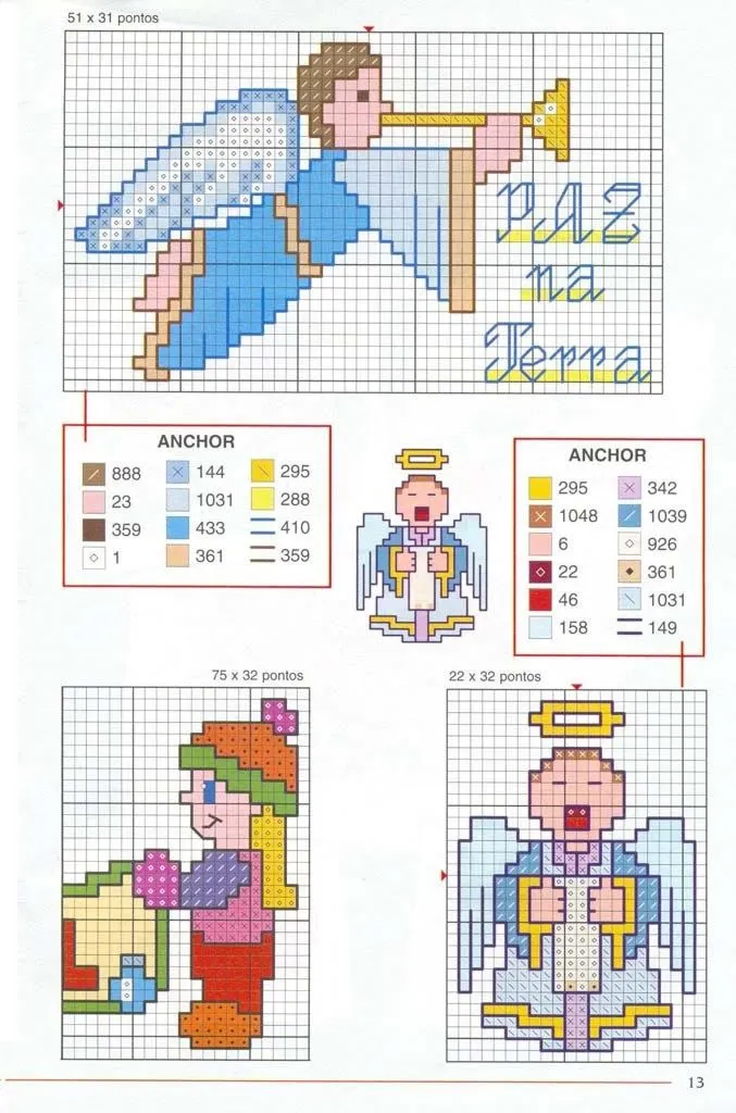 Navidad, esquemas de punto de cruz | Tu Punto de Cruz