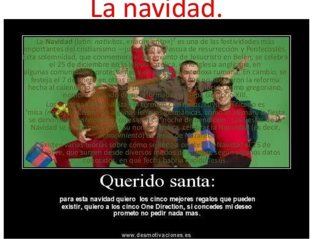 La navidad de one direction