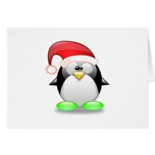 Navidad Tux Tarjeta de Zazzle.es