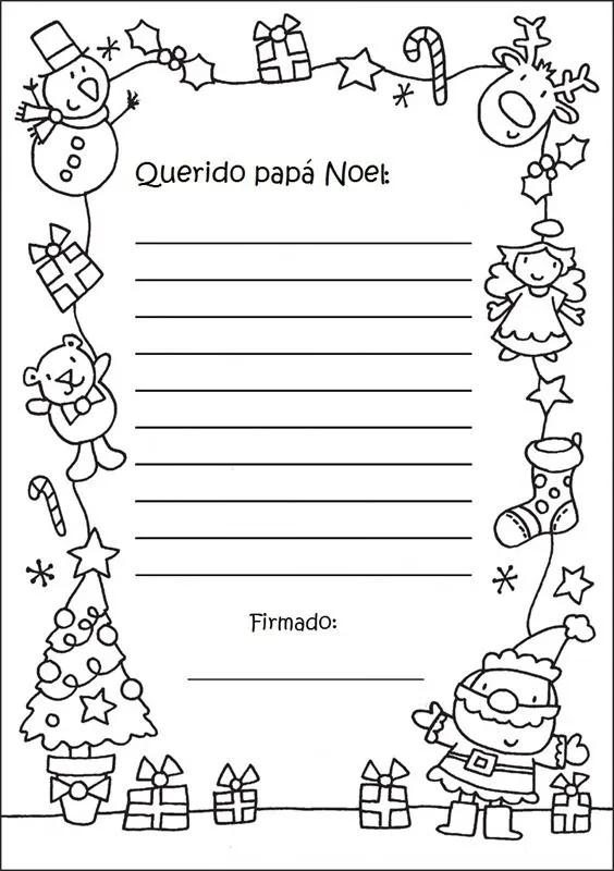 ... NAVIDEÑAS PARA IMPRIMIR PARA NIÑOS A PAPA NOEL : COSAS PARA NIÑOS
