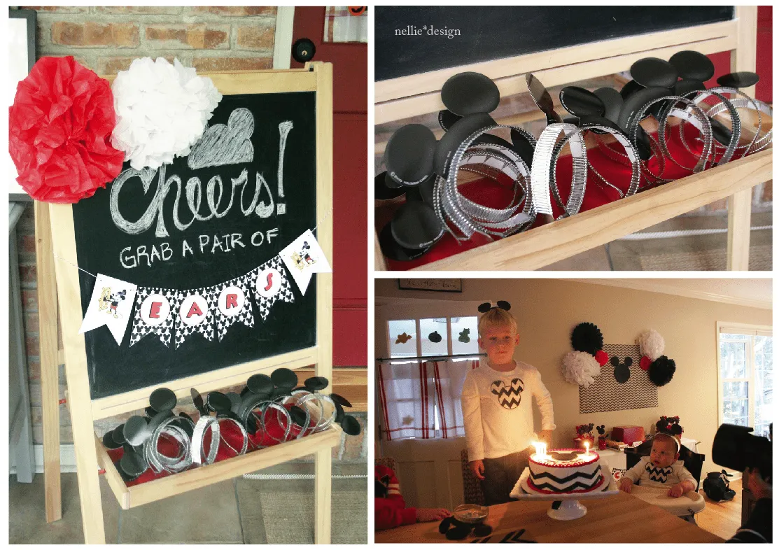 Nellie Design: Vintage Mickey Mouse Birthday Party