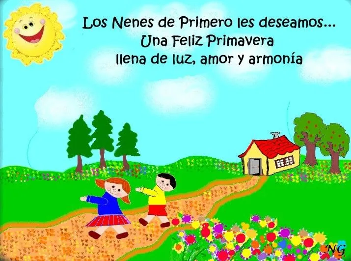 LOS NENES DE PRIMERO: BIENVENIDA PRIMAVERA