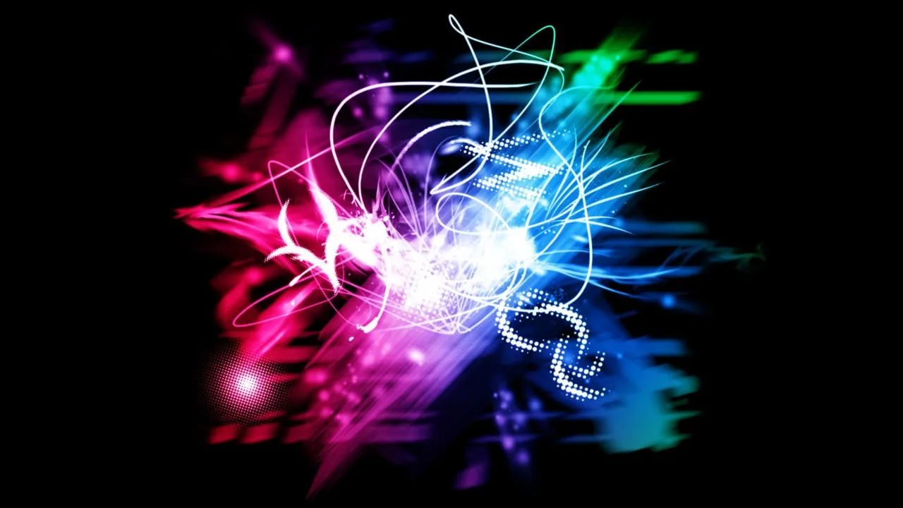 Neon Lights - Wallpaper by ~V1N3 on deviantART