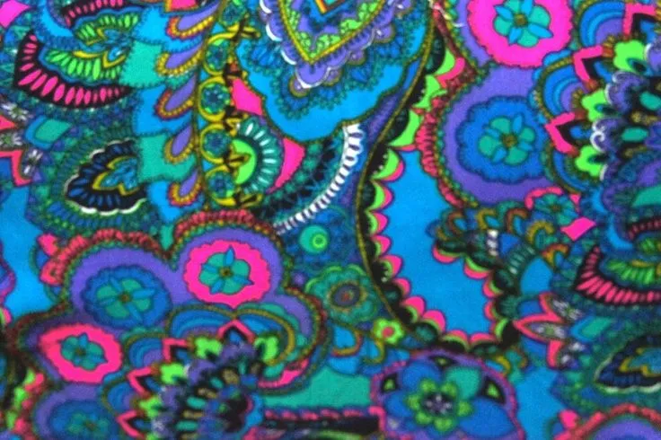 Neon Paisley Acid Trip | open mind | Pinterest