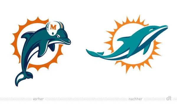 Neues Logo für Miami Dolphins | Design Tagebuch