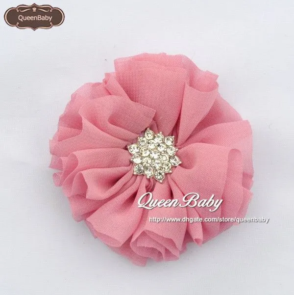 NEW 2.5 Chiffon Flowers Ballerina Flowers With Starburst Button ...