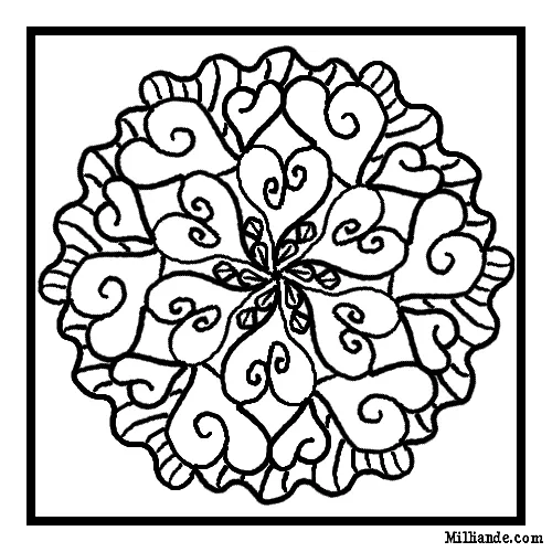 New Nostalgia – Mosaic Valentine Coloring Pages