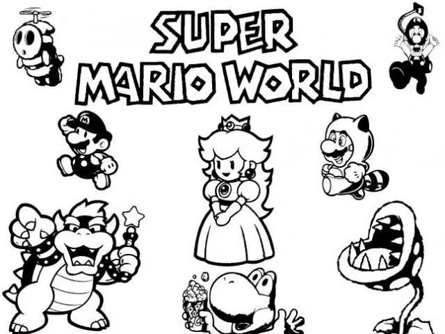 new super mario bros Coloriage