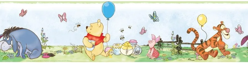 New Winnie The Pooh Wallpaper Border Baby Nursery or Kids Room ...