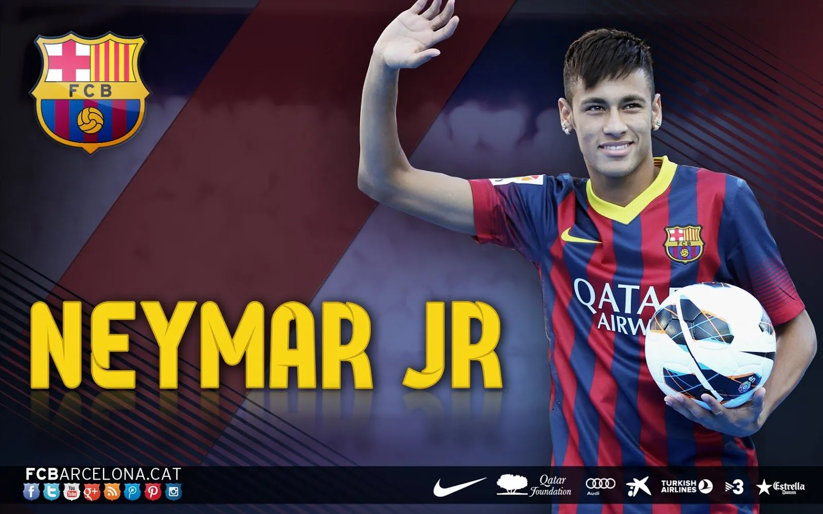 Neymar JR FC Barcelona 2014 HD Wallpaper | FULL HD (High ...