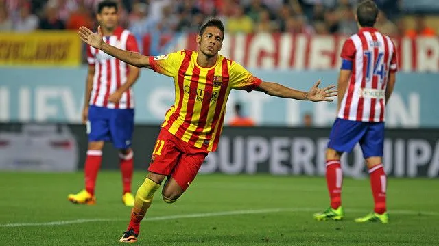 Neymar's first official goal for FC Barcelona | FC Barcelona