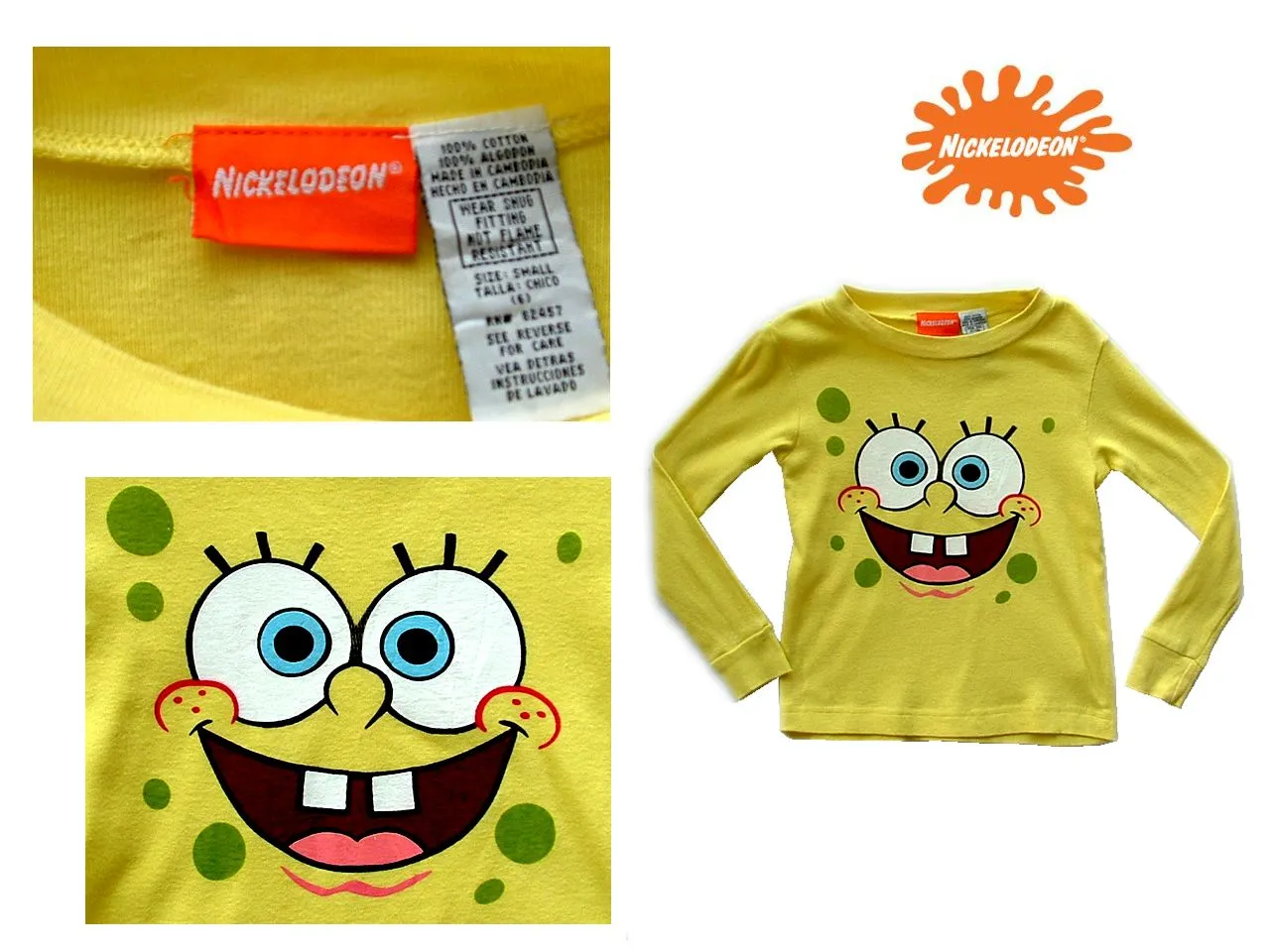 nickelodeon playera color amarillo con estampado de bob esponja ...