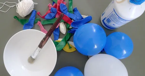 Nidos de pajaritos. Manualidades fáciles con globos y lana ...