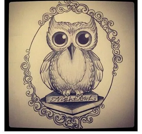 Night Owl Tattoo design | Tattoos | Pinterest