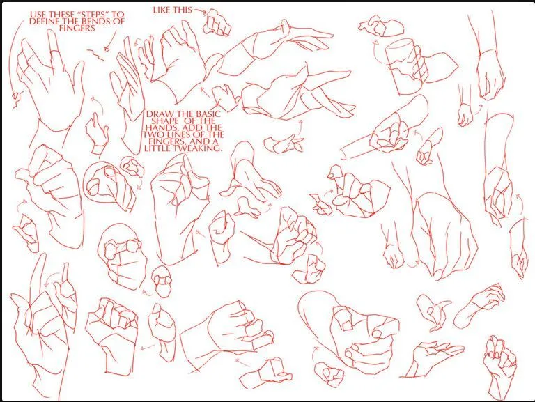 NIGHTLIGHT❋: Dibujar manos.