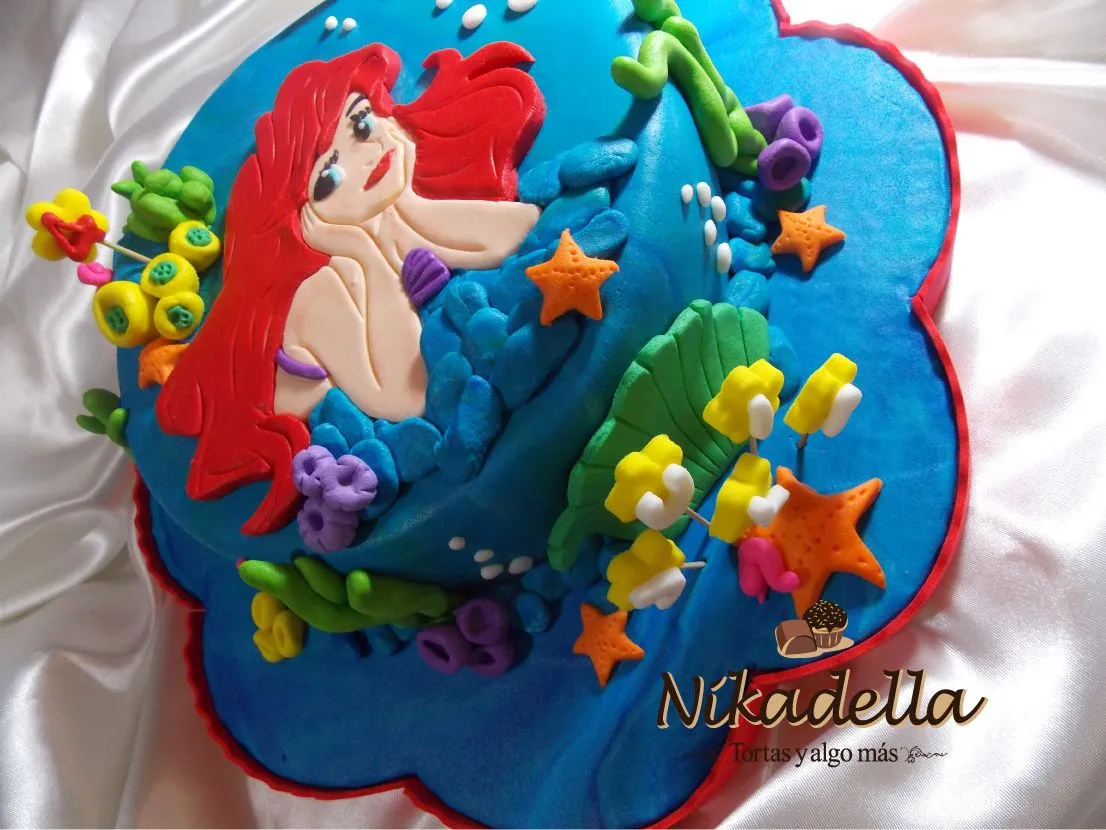 Nikadella: Torta Ariel La Sirenita 4 años Julia