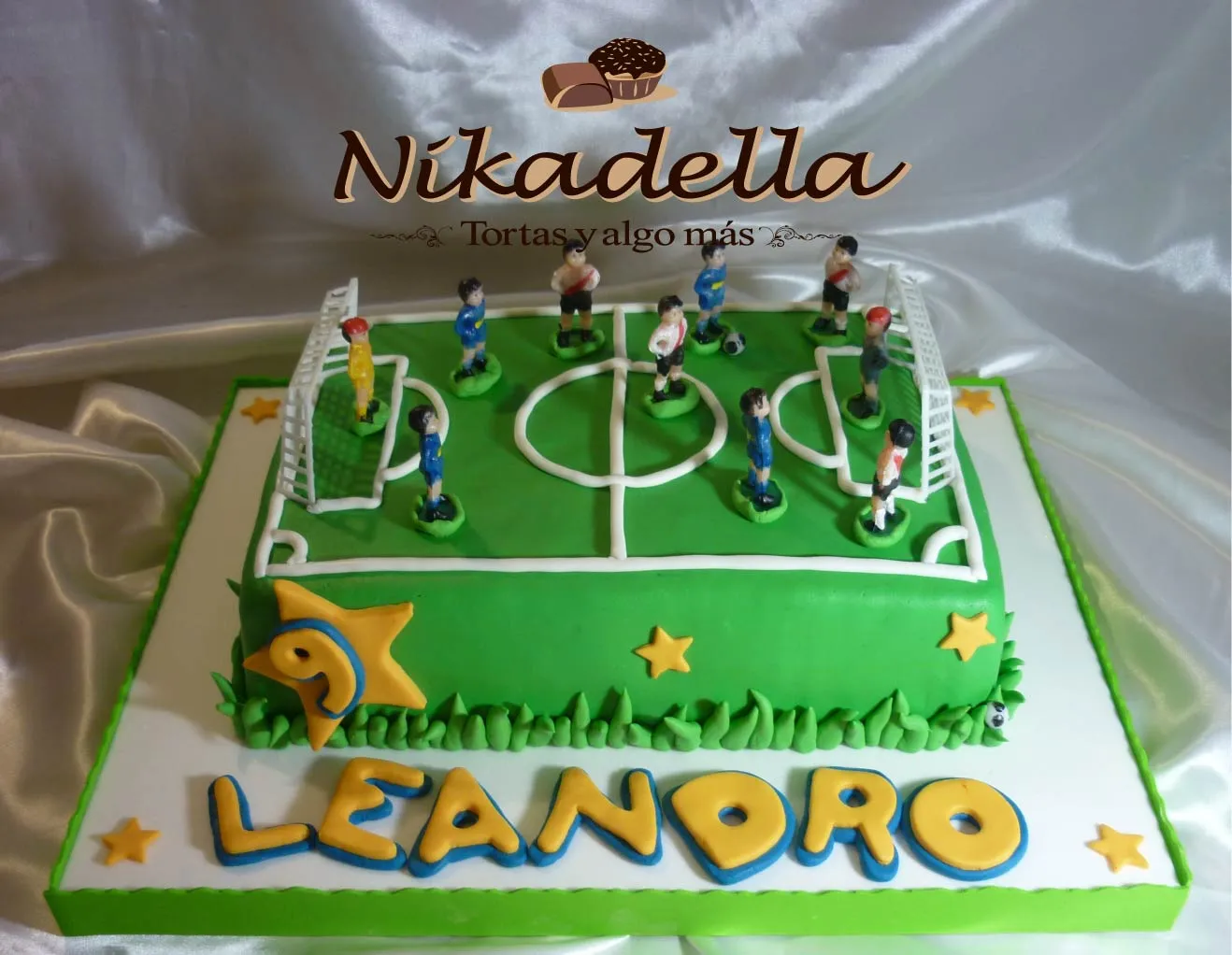 Nikadella: Torta Cancha de Fútbol 9 años Leandro