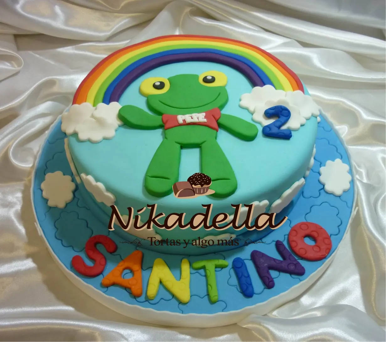 Nikadella: Torta Sapo Pepe 2 años Santino