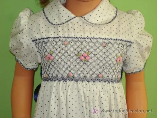 Vestidos de niña con nido de abeja - Imagui