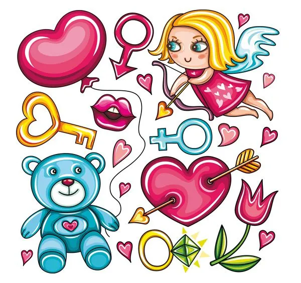 Las niñas de palabra clave Vector chicas dulces labios satisfacer ...