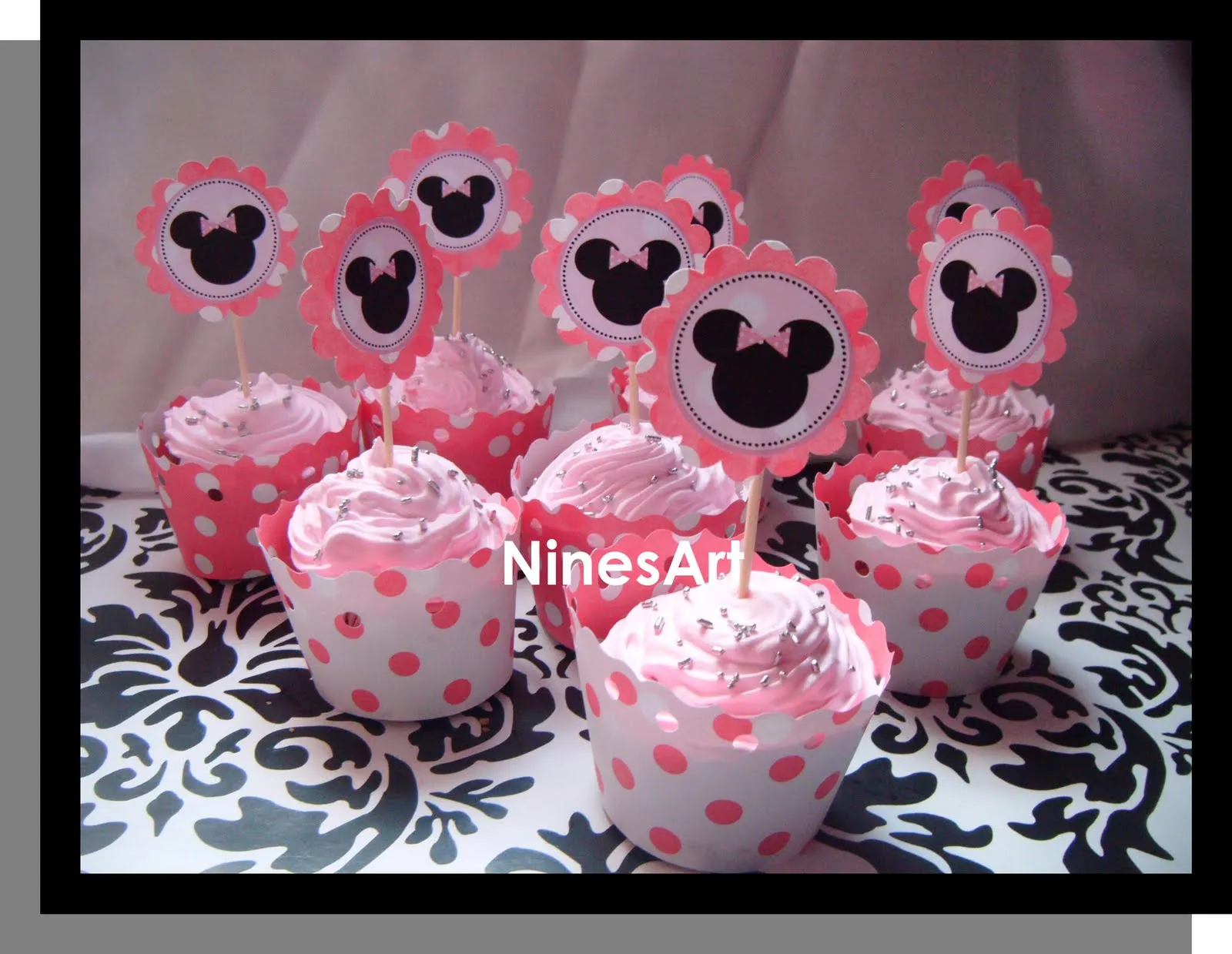 NinesArt: Cupcake de Minnie