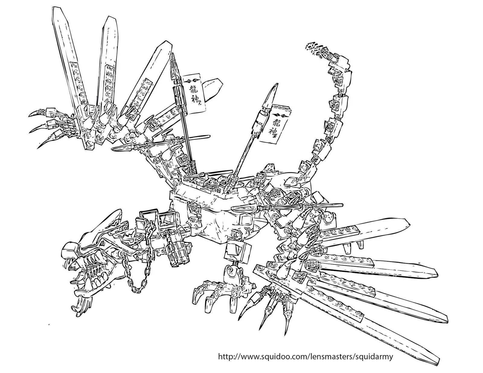 Ninjago Lightning Dragon Coloriage 281794 Ninjago Lloyd Coloring ...