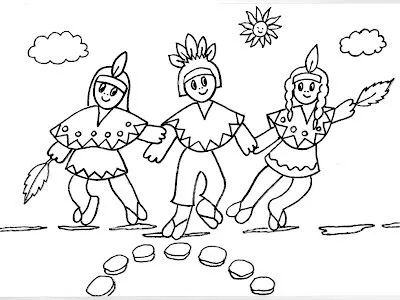 Imagenes para colorear de niños bailando - Imagui