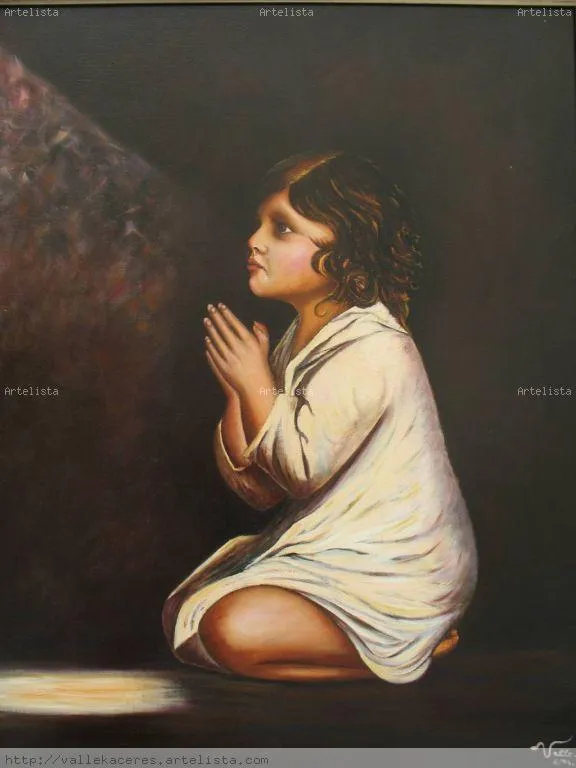 NIÑO ORANDO jesus valle julian - Artelista.