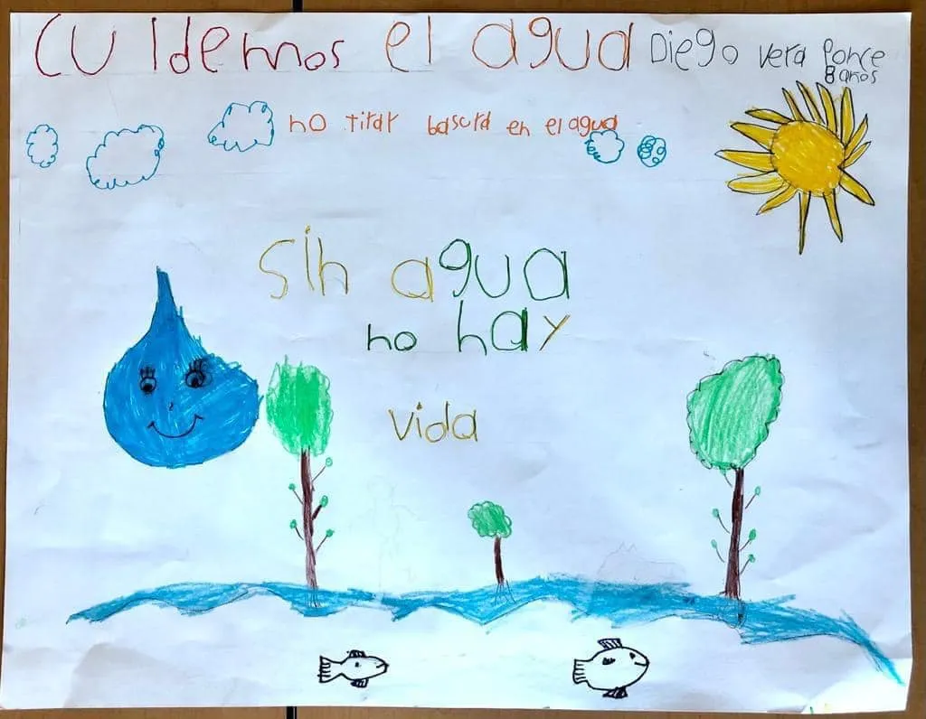 Niño de Soyatlán del Oro gana concurso de carteles sobre el cuidado del agua  - Letra Fría