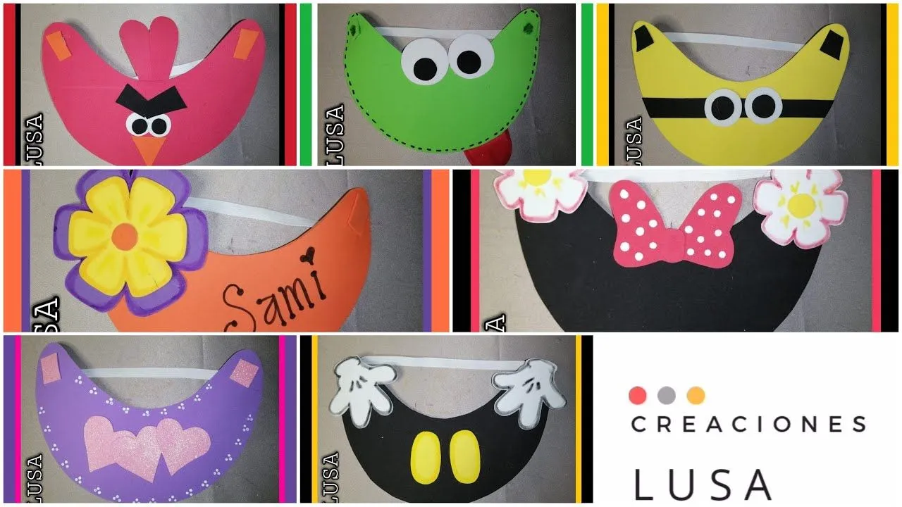 Día del niño. Viseras foamy. Actividad 30 de abril. #diadelniño #foamy #educadora #30deabril - YouTube