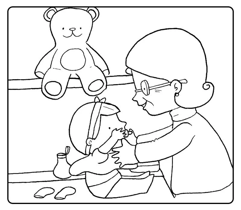 Niño vistiendose Colouring Pages