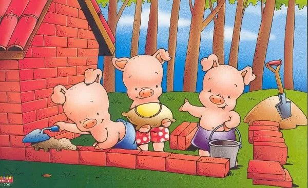 Lobo entrando por la chimenea de los tres cerditos - Imagui