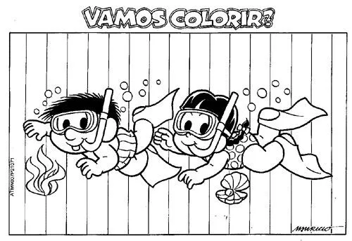 NIÑOS AL AGUA VAMOS ACOLOREAR SUS DIBUJOS