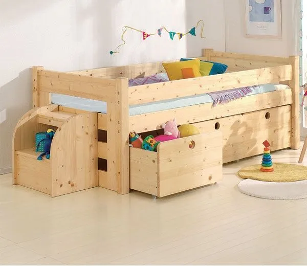 Niños cama litera, cama de los niños-Cama infantil-Identificación ...